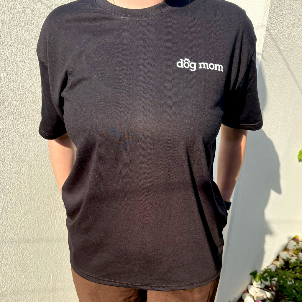 DOG MOM T SHIRT (BLACK)