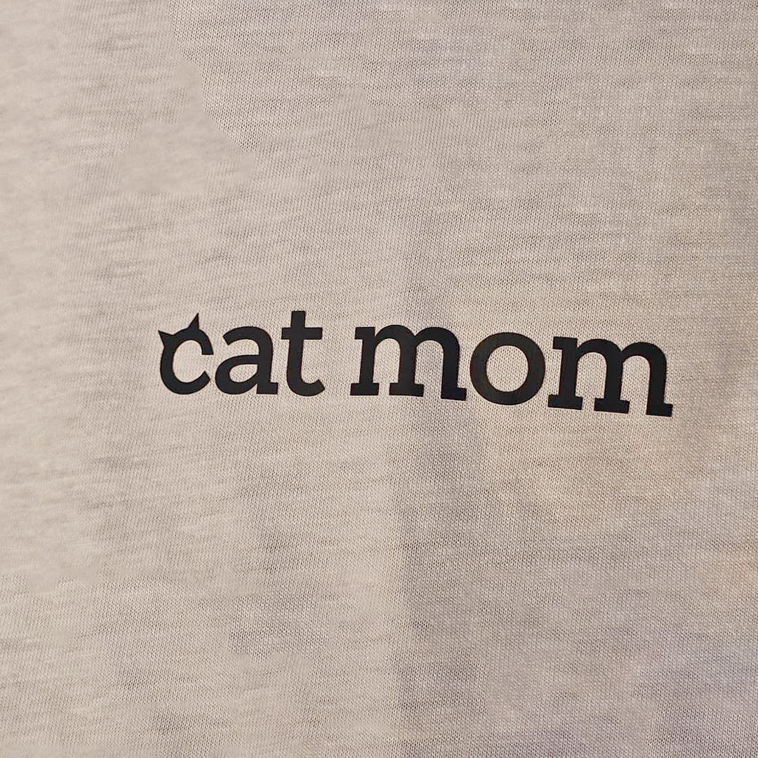 CAT MOM T SHIRT (white)