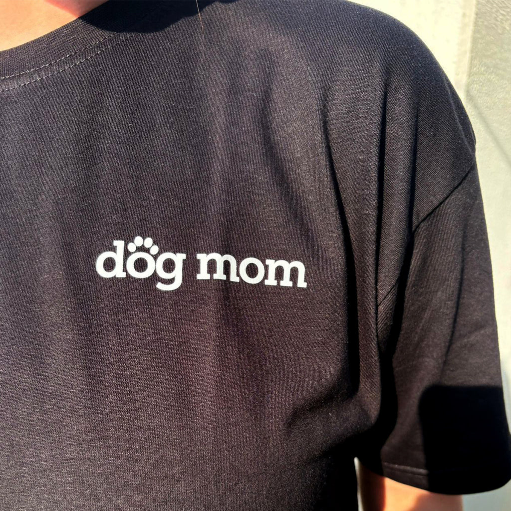 DOG MOM T SHIRT (BLACK)