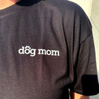DOG MOM T SHIRT (BLACK)