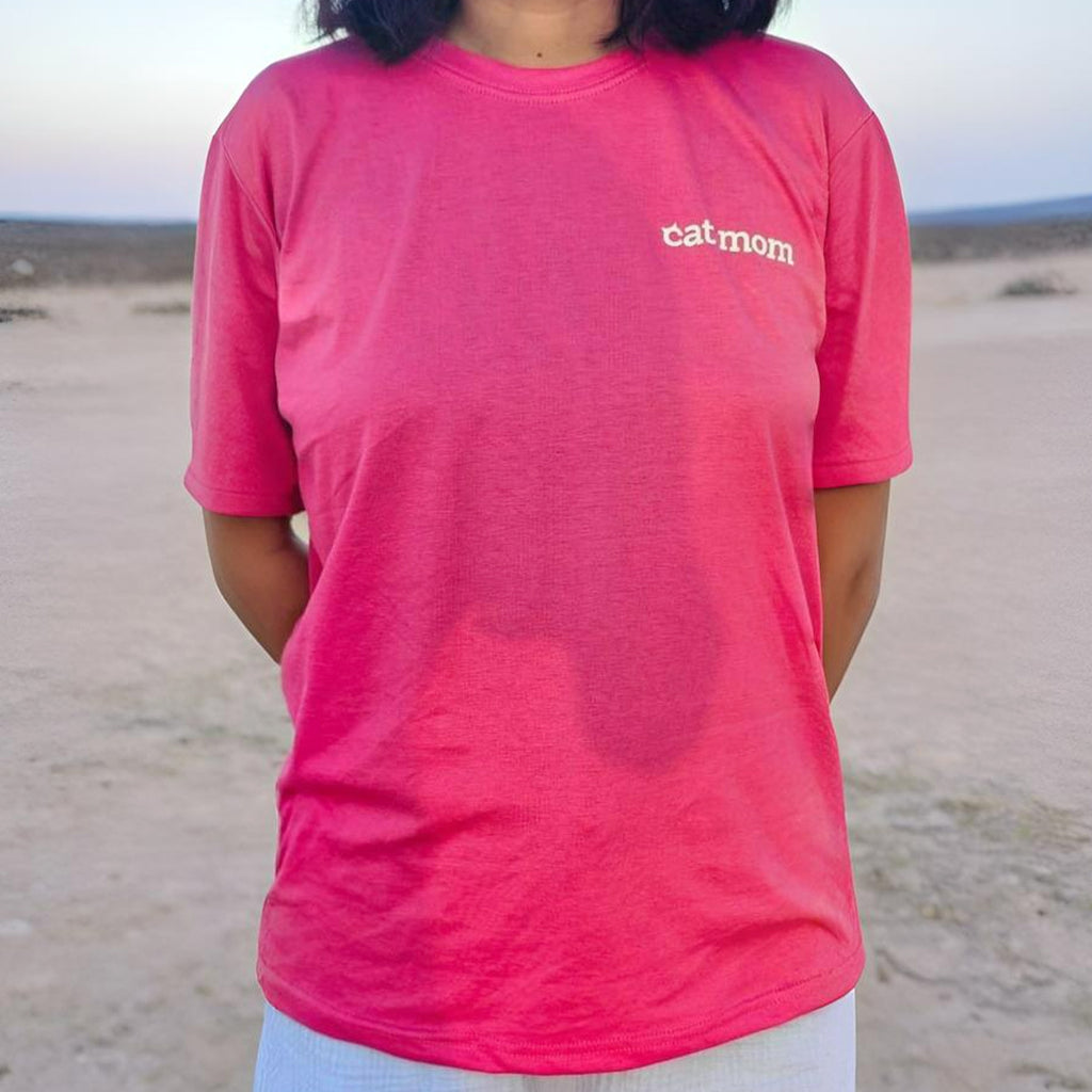 CAT MOM T SHIRT (Pink)